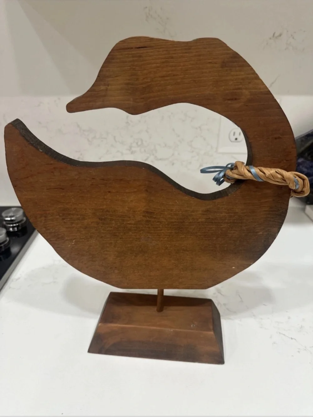 Vintage Wood Duck/Goose On Stand From The 80’s - Picture 6 of 12